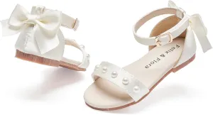 Felix & Flora Toddler Girl Sandals Open Toe Summer Flower Girl Dress Shoes