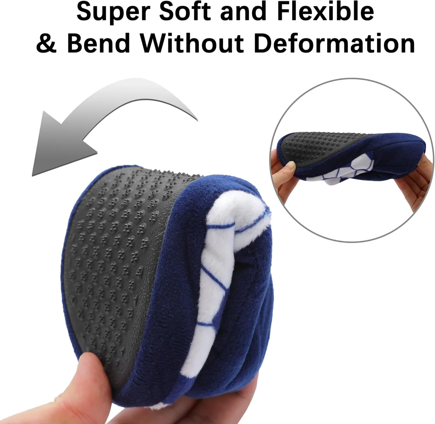 festooning Toddler Boys Girls Football Slippers Soft Fuzzy Slip-Ons Little Kid Warm Indoor House Slipper Shoes