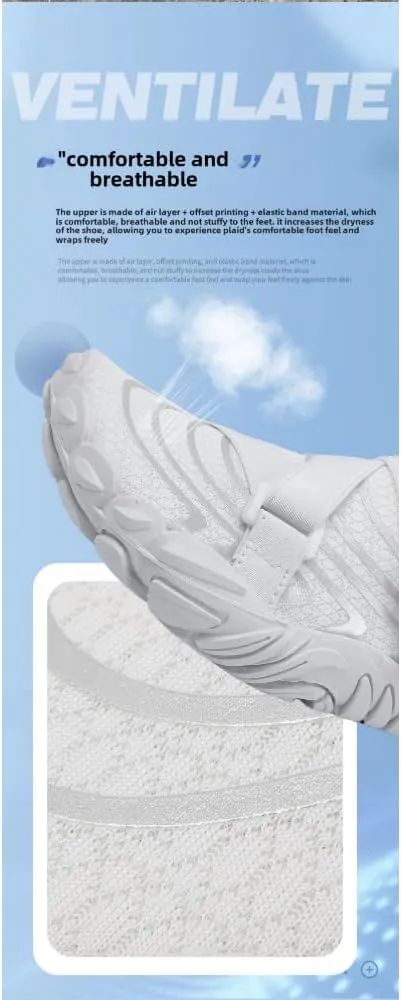 Fitness Shoes for Women Slip-On Non-Slip Training Shoes with Cushion Gel and Torsion System Breathable Mesh for Gym HIIT Yoga Indoor Outdoor Workouts