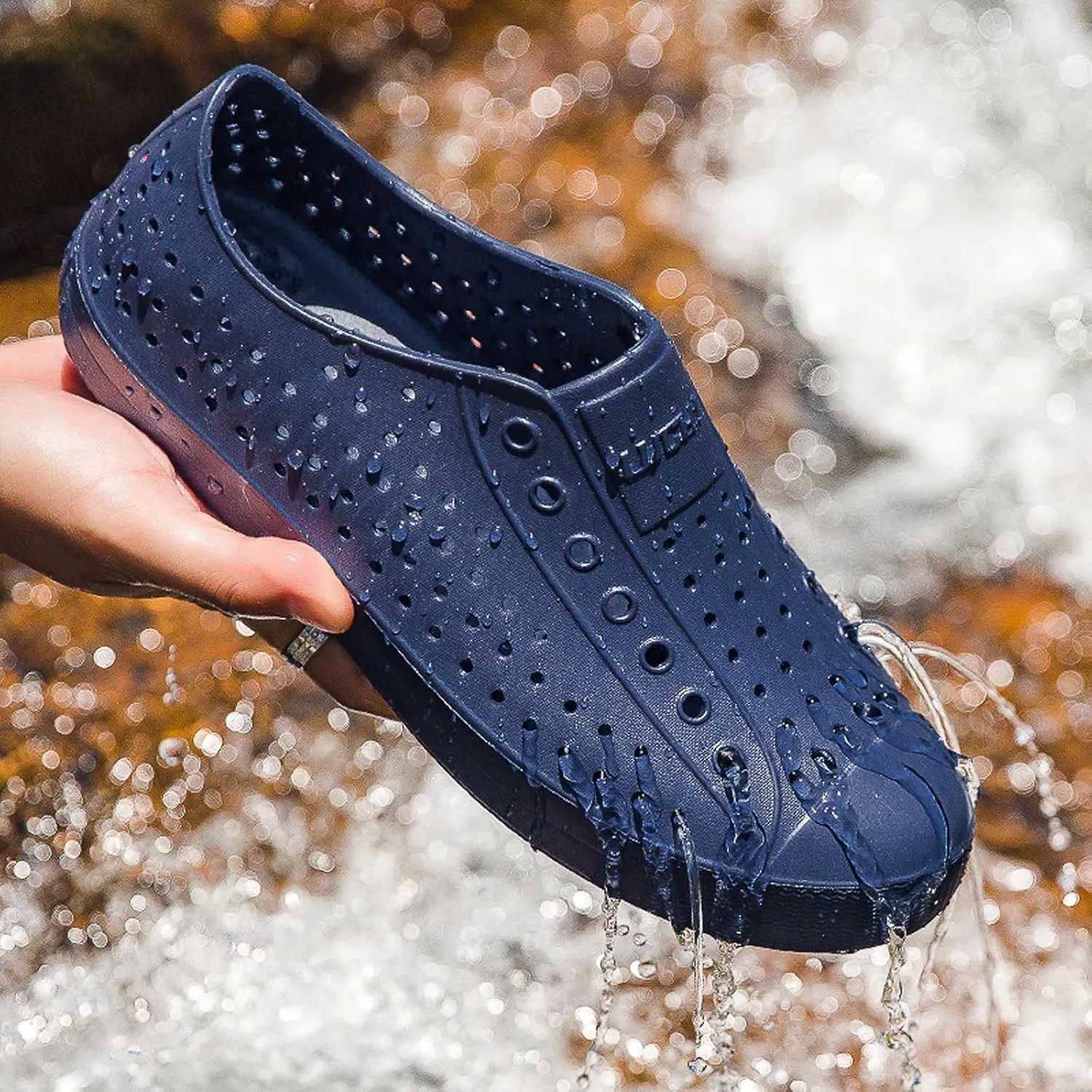 FLIOZY Waterproof Garden Clogs for Men and Women - Lightweight Breathable EVA Slip-On Shoes - Comfortable Non-Slip Casual Footwear for Outdoor, Beach, Everyday Wear