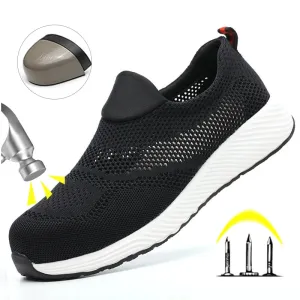 Footwear Lightweight Steel Construction Safety Work Summer Complete product line Boots Sneakers Shoes Retro-inspired Work Breathable Women Men Work Mesh Shoes Toe