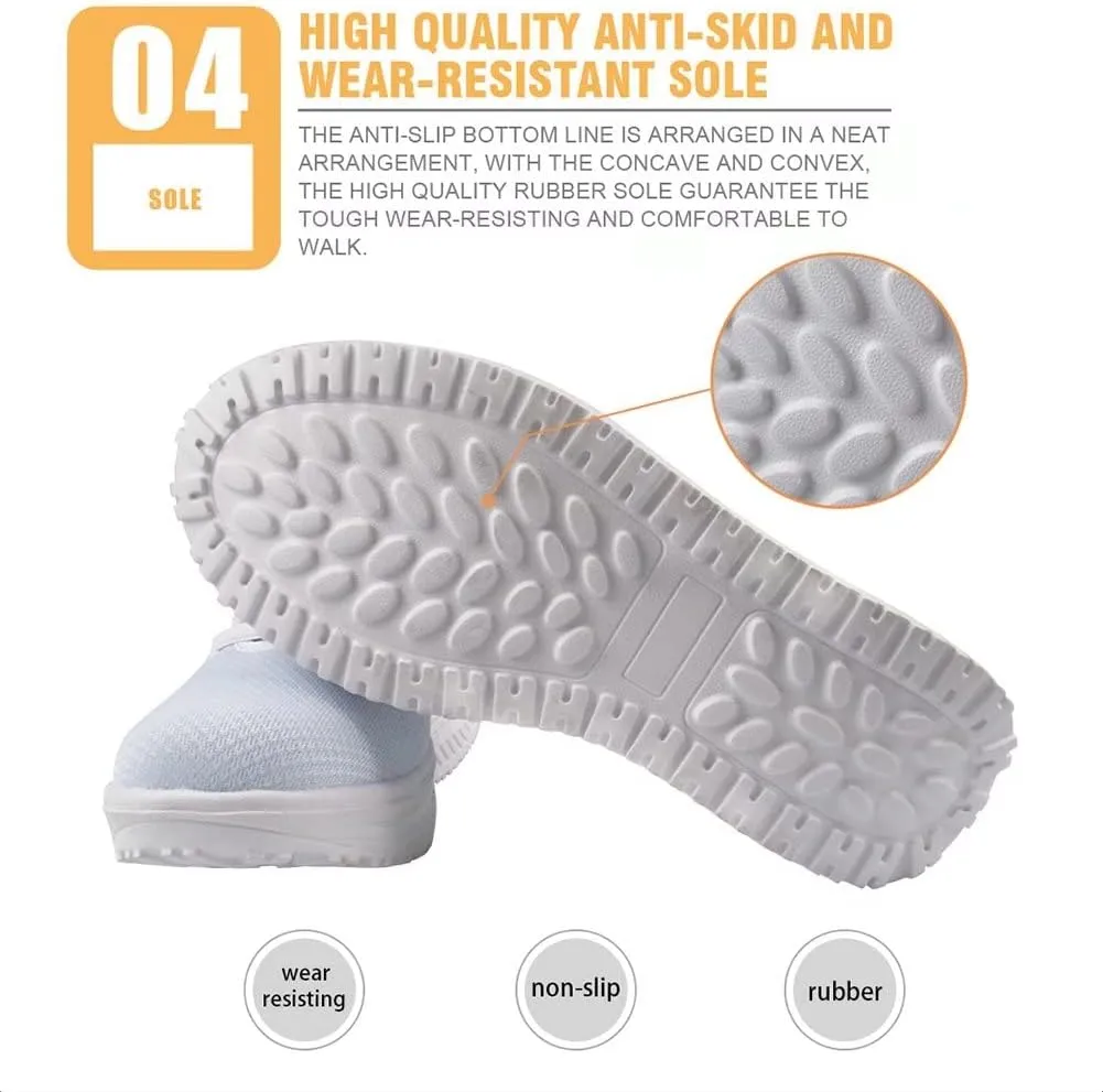 FOR U DESIGNS Novelty Sneakers Womens Platform Wedge Lace Up Breathable Comfort Walking Shoes