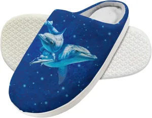 Forchrinse White Music Note Kids Slippers for Boys Girls Plush House Slippers Memory Foam SLip on Shoes Warm Fuzzy Slippers for Fall Winter Indoor