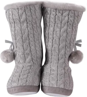 Forfoot Slipper Boots for Women, Cozy Fleece Non Slip Indoor House Shoes