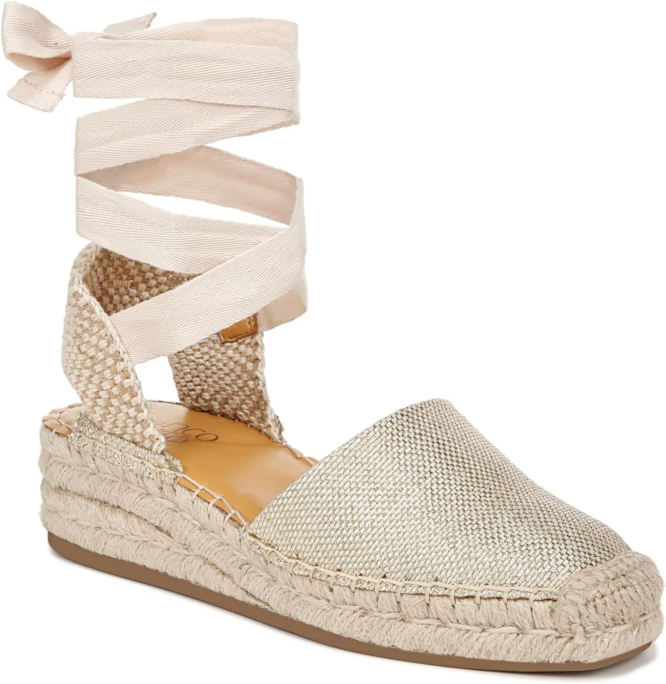 Franco Sarto Women's Britney Ankle Strap Wedge Espadrilles Sandal