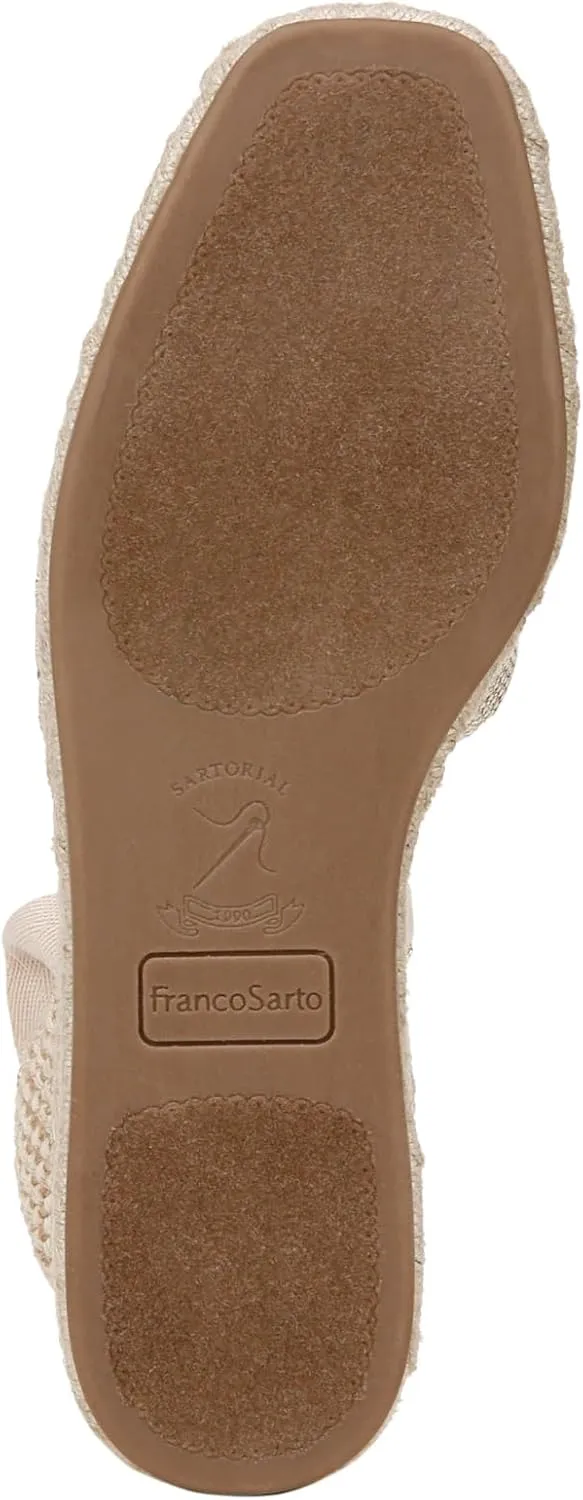 Franco Sarto Women's Britney Ankle Strap Wedge Espadrilles Sandal