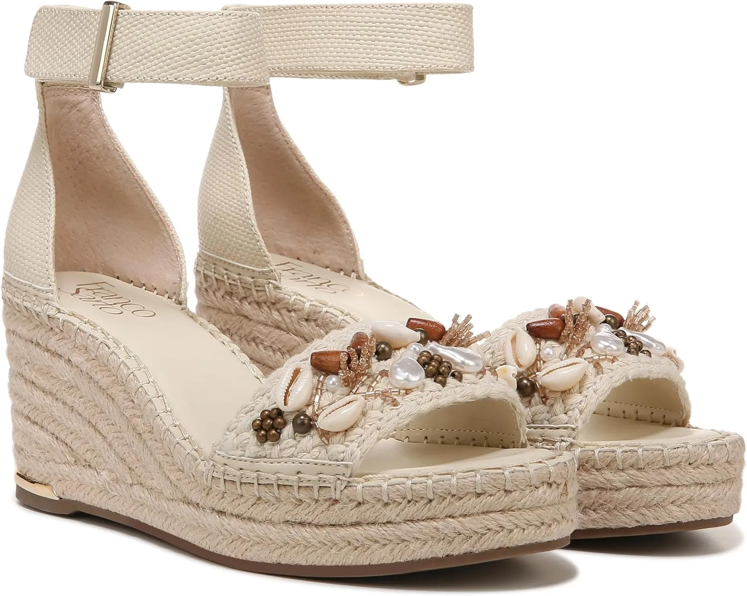 Franco Sarto Women's Classic Espadrille Wedge Sandal