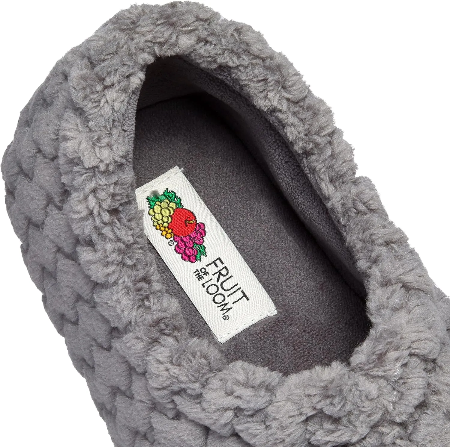 Fruit of the Loom House Slippers For Women, Memory Foam Insole, Indoor Outdoor, Comfy, Chevron