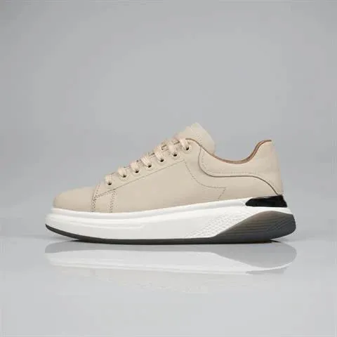 Genuine Leather Beige Sneaker KG-002 SCB-784