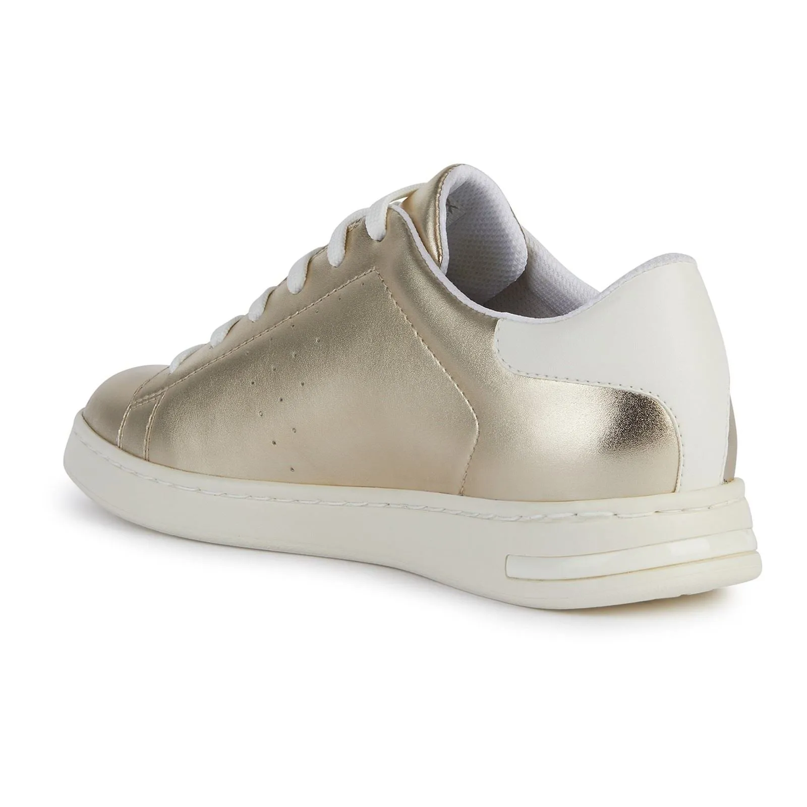 Geox Women's D Jaysen B Sneakers in Light Gold/Optic White