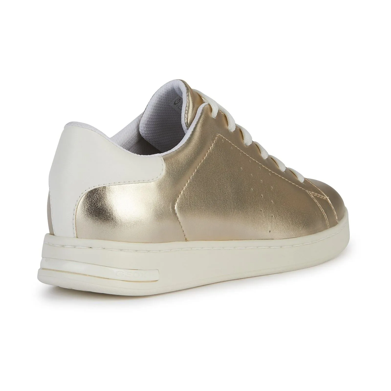 Geox Women's D Jaysen B Sneakers in Light Gold/Optic White
