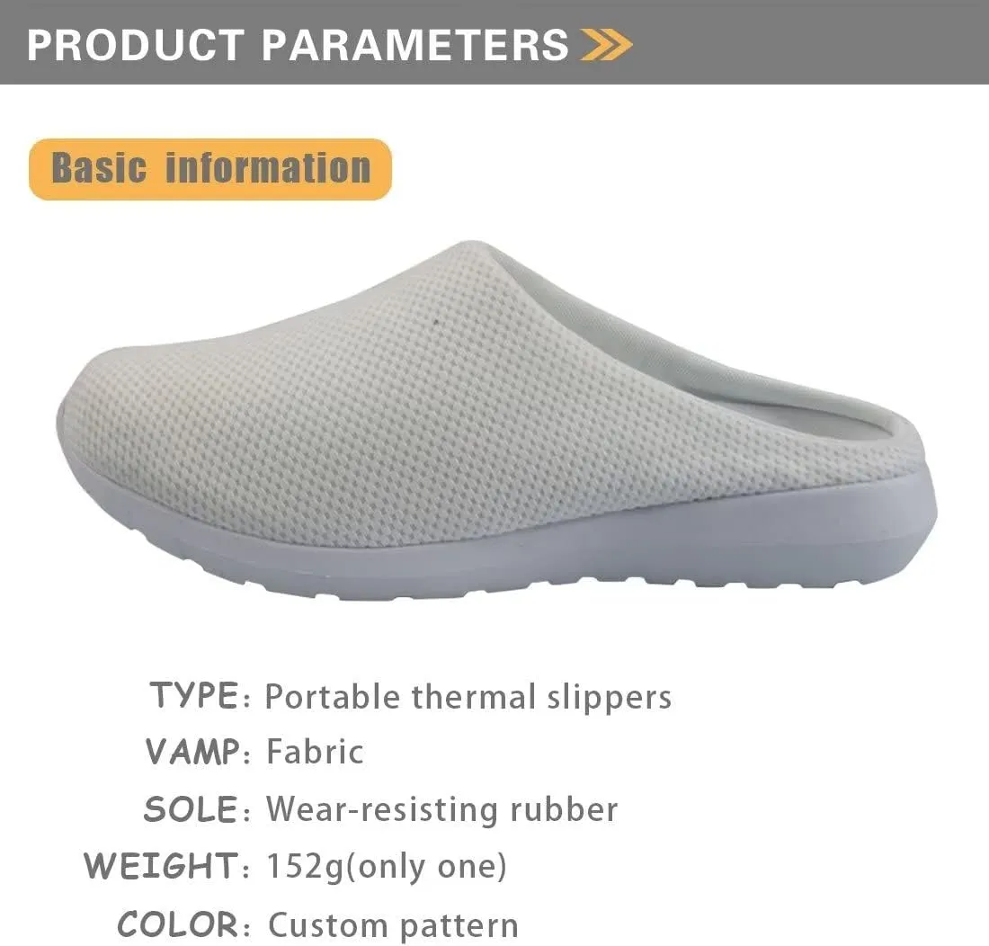 GIFTPUZZ Womens Summer Clog Garden Shoes Breathable Mesh Slippers Lightweight Footwear Anti-Slip Shoes