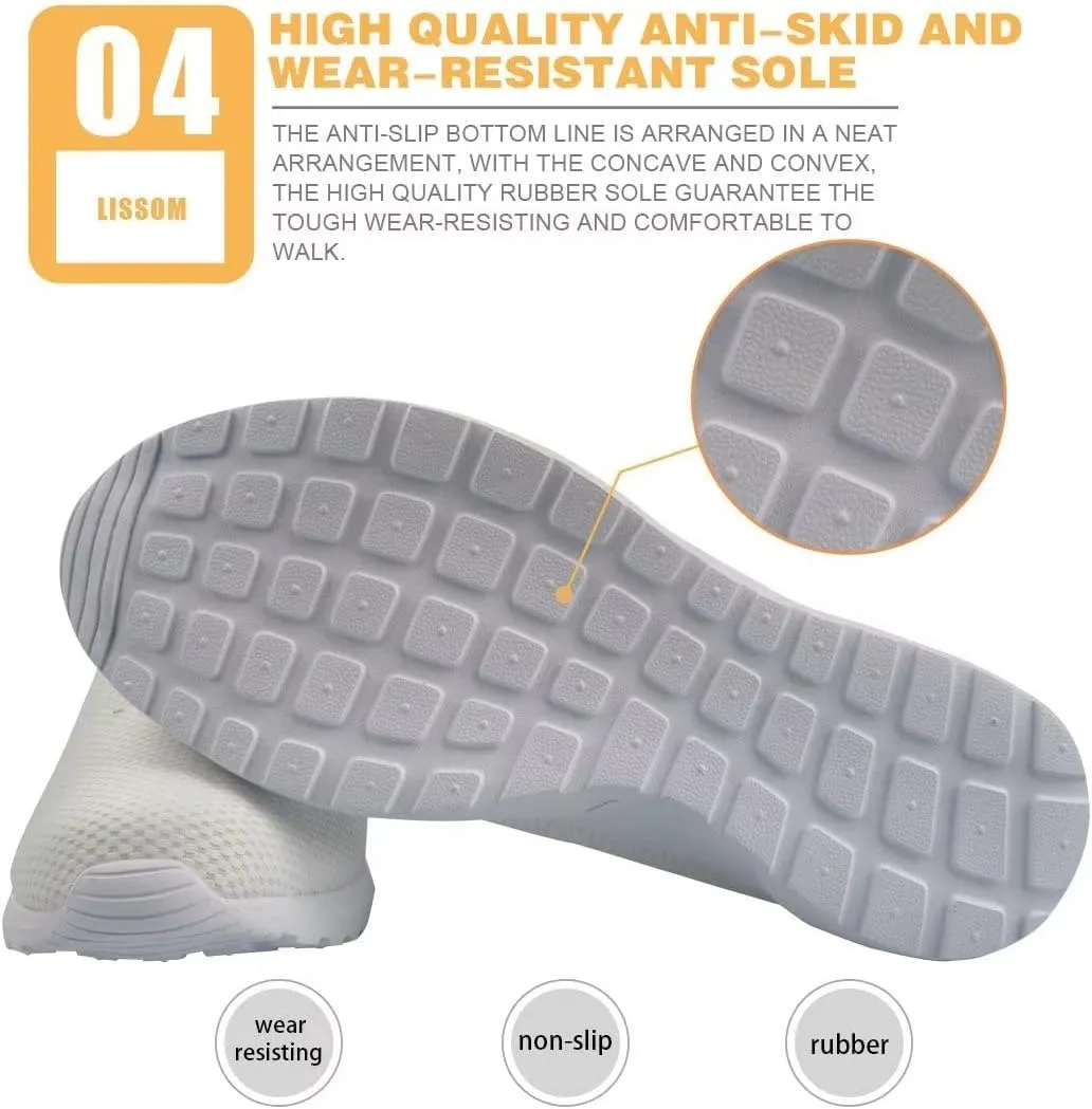GIFTPUZZ Womens Summer Clog Garden Shoes Breathable Mesh Slippers Lightweight Footwear Anti-Slip Shoes