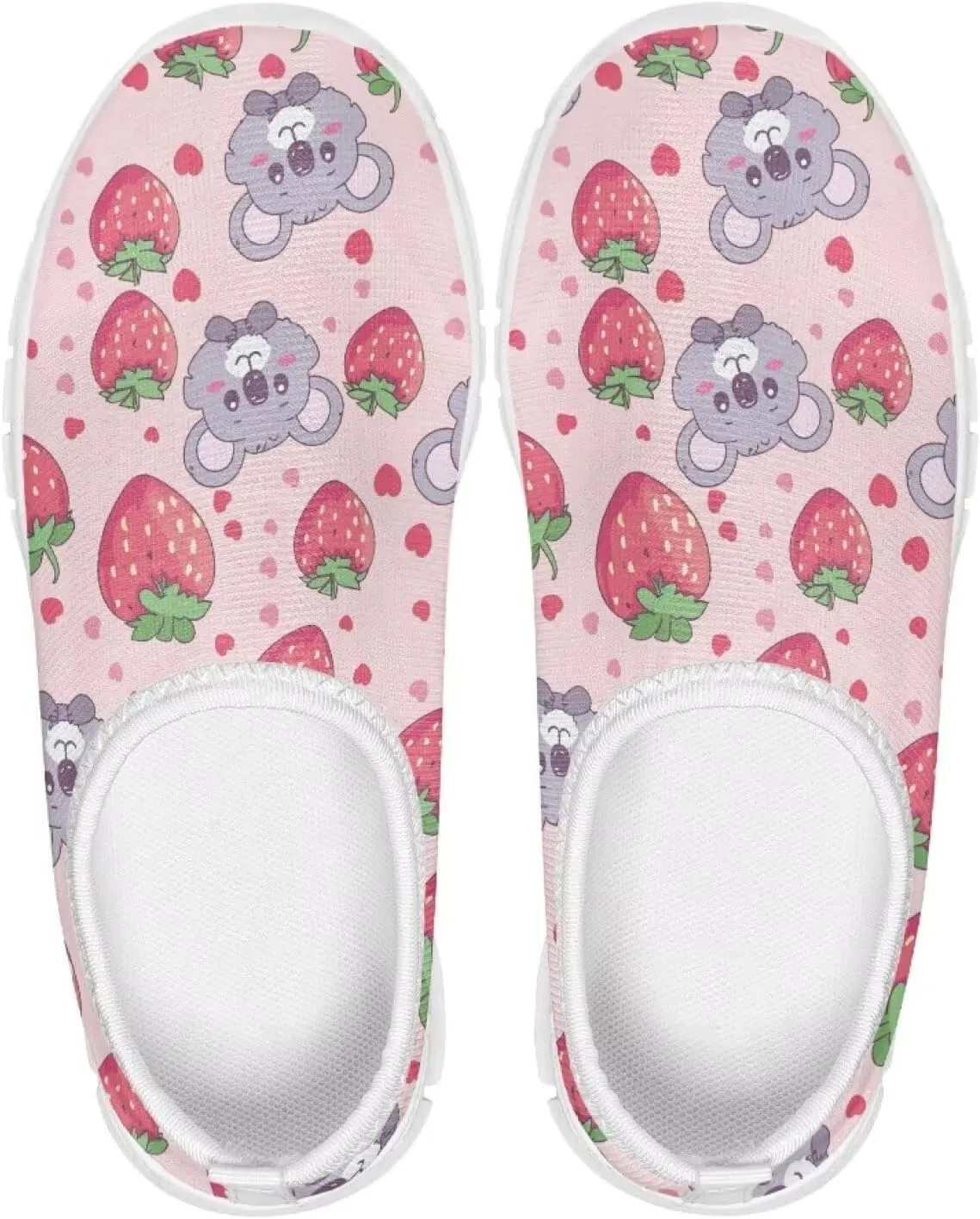 Girls Slip On Sneakers Cute Little Kids Tennis Shoes School Running Shoes