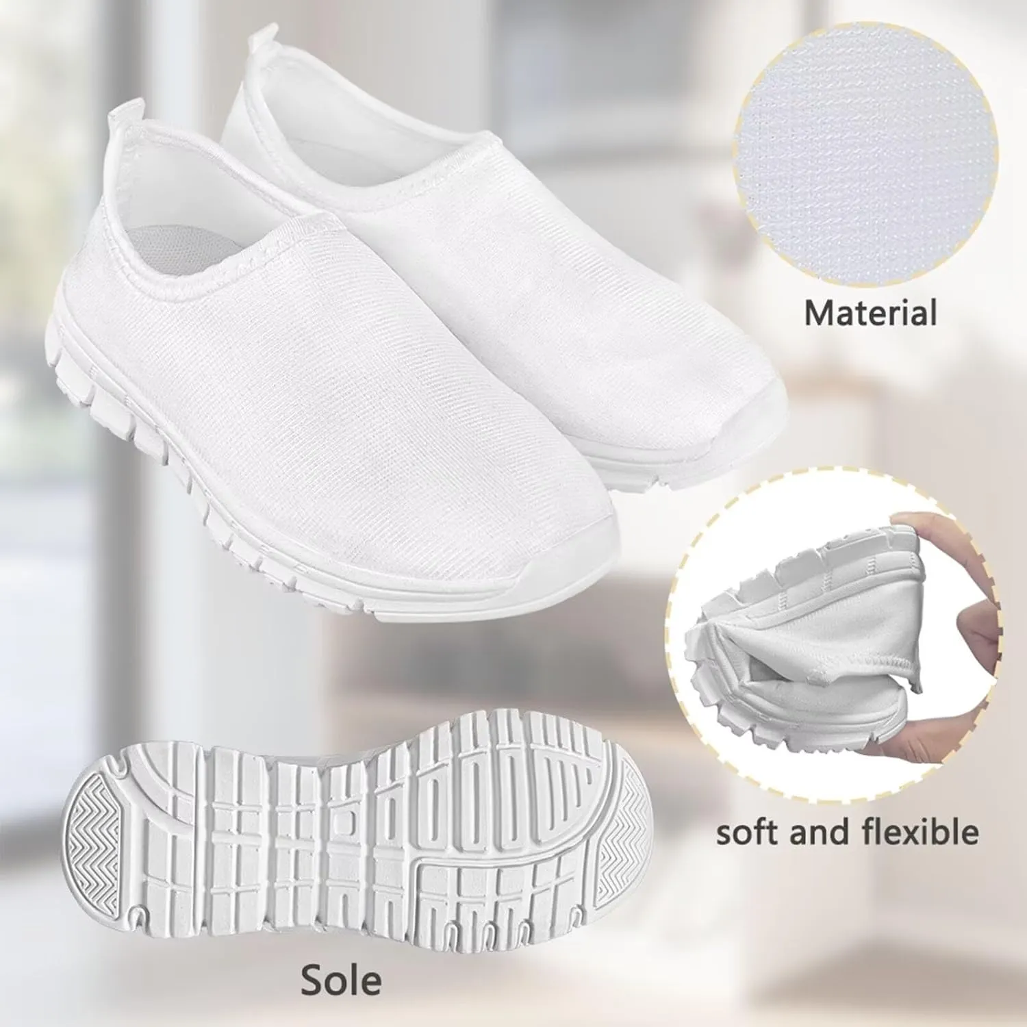 Girls Slip On Sneakers Tennis Shoes Fancy Little Kids Running Shoes