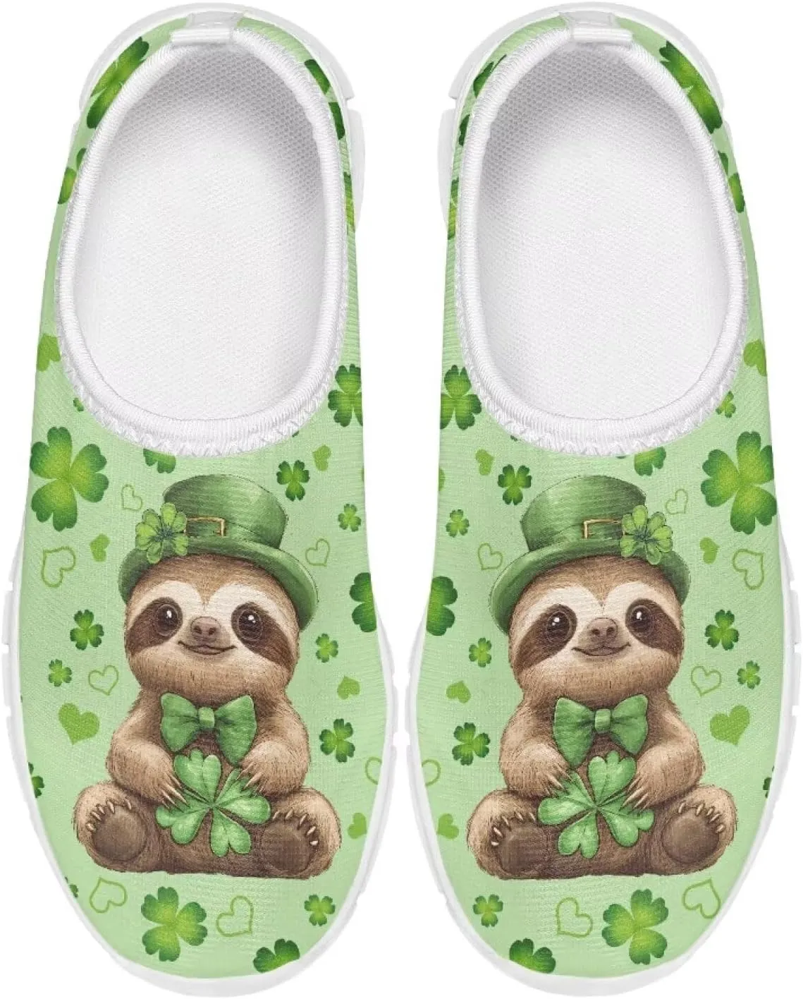 Girls Slip On Tennis Shoes Kids Running Shoes St. Patrick's Day Shoes