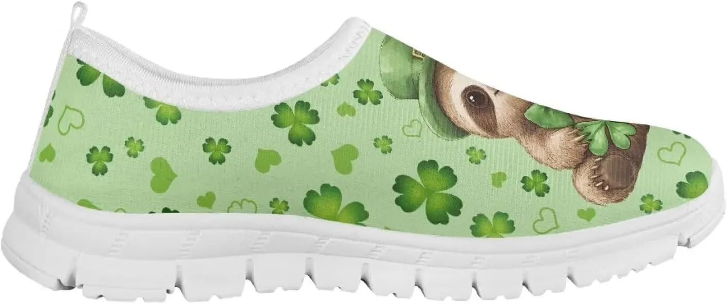 Girls Slip On Tennis Shoes Kids Running Shoes St. Patrick's Day Shoes