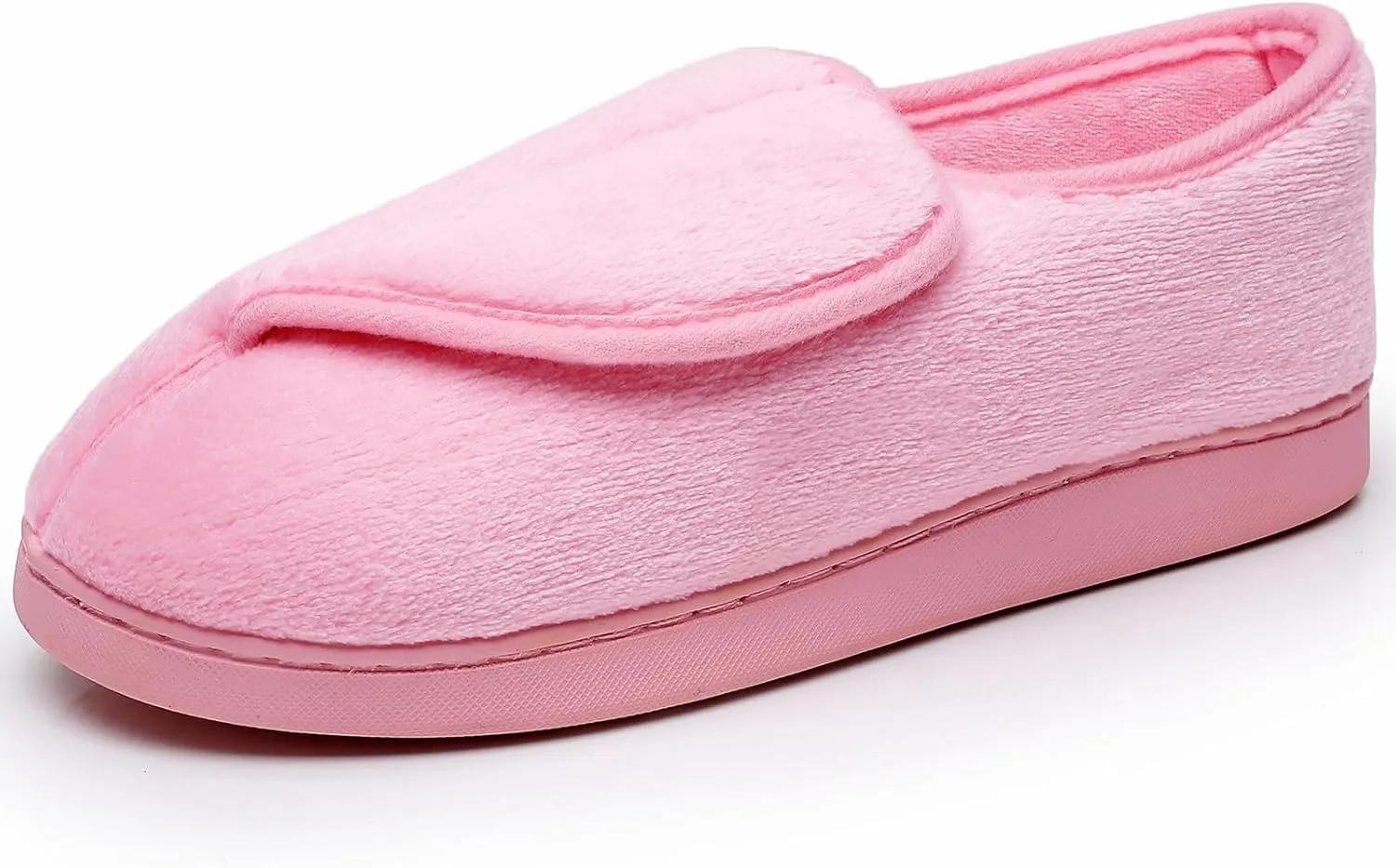 Git-up Women Memory Foam Diabetic Slippers Arthritis Edema Adjustable Closed Toe Swollen Feet Slippers Comfortable House Indoor Outdoor Shoes with Rubber Sole