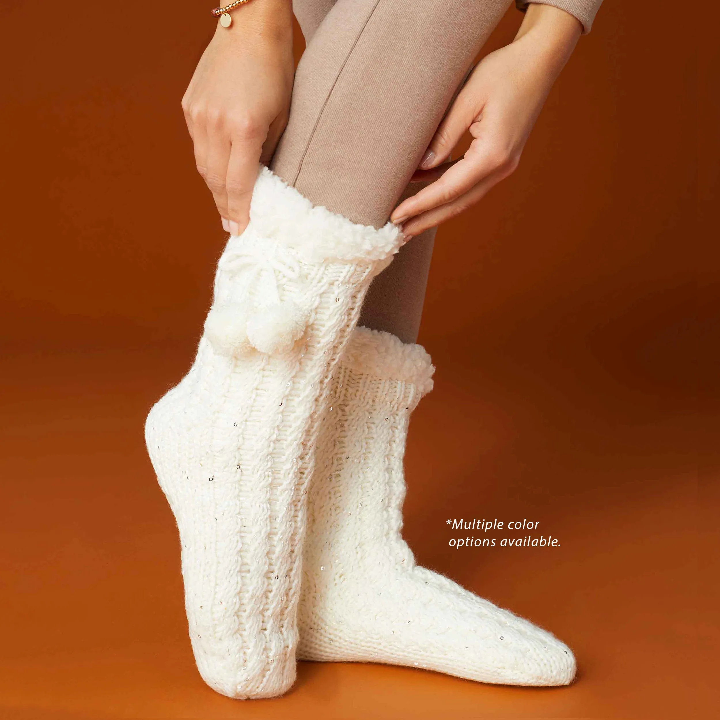 Glitzy Slipper Socks