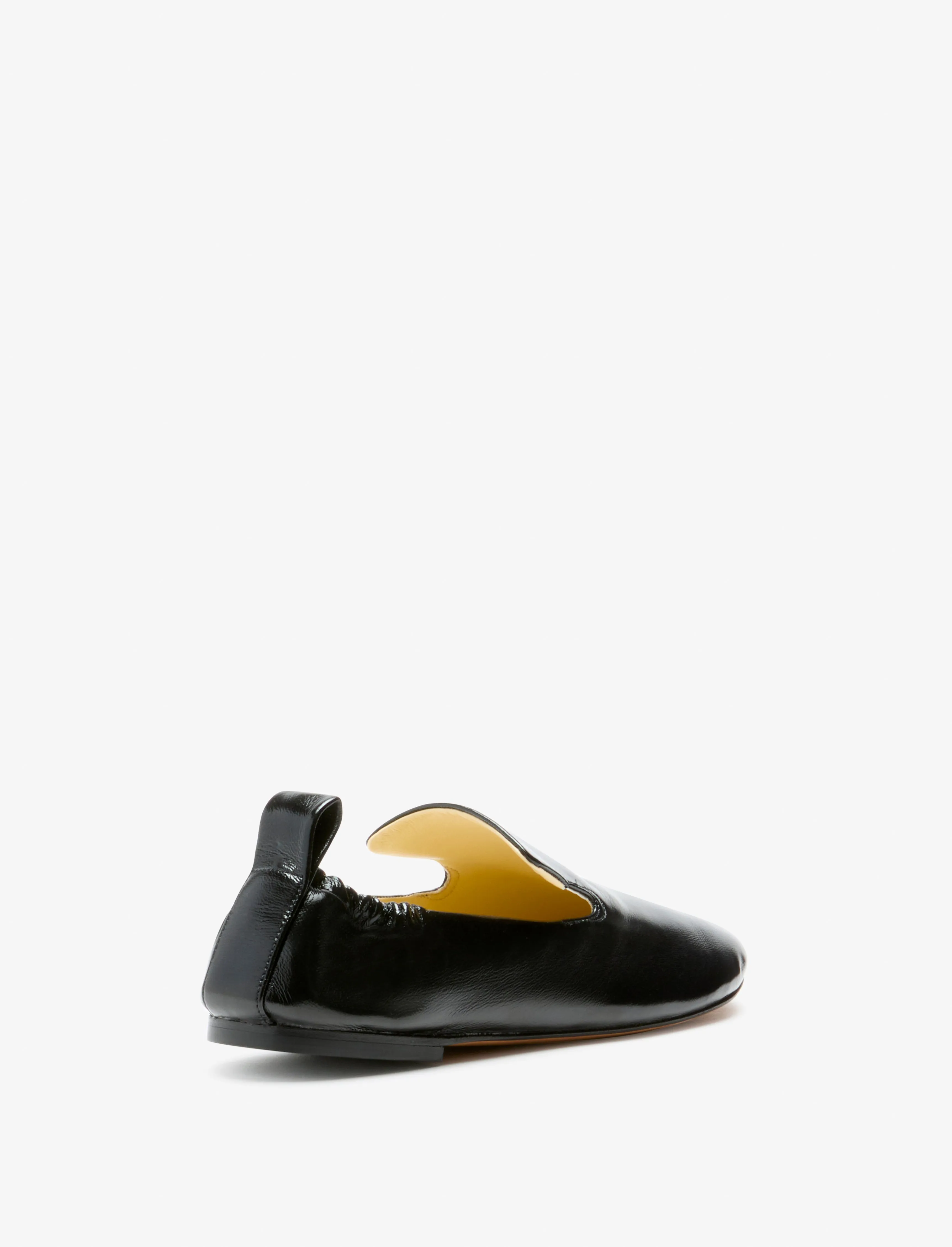 Glove Ruched Loafers in Slick Nappa
