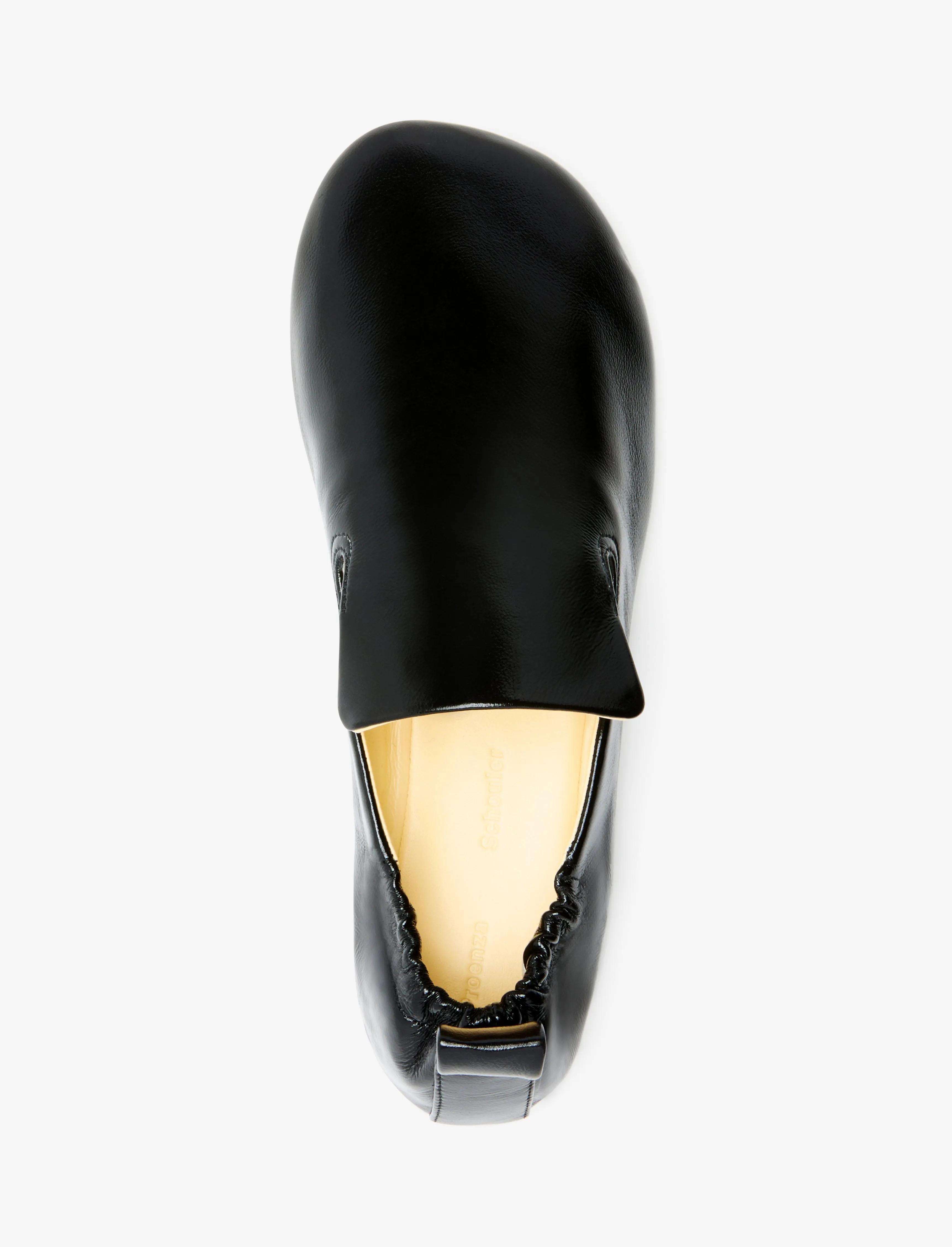 Glove Ruched Loafers in Slick Nappa