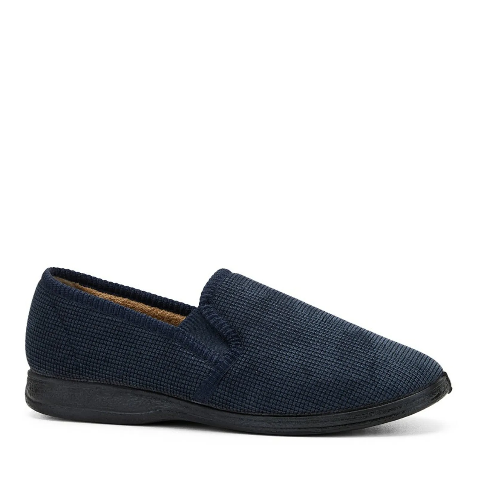 .Grosby Mens Richard Memory Foam Slippers - (145660 404) - RH - F