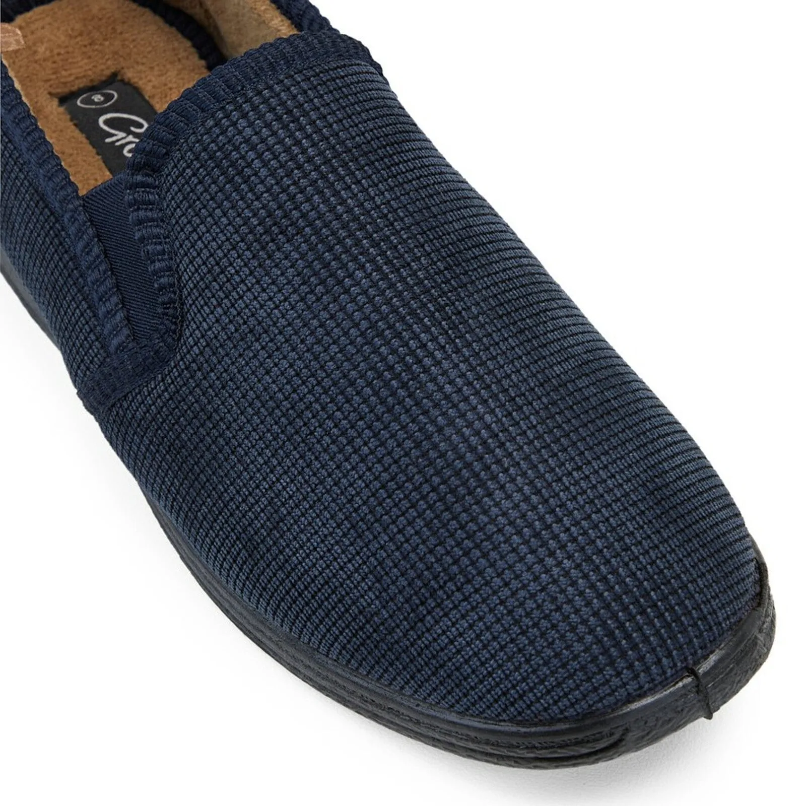 .Grosby Mens Richard Memory Foam Slippers - (145660 404) - RH - F