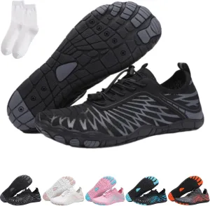 Grounded Barefoot Footwear for Women Men, Hiking Barefoot Wide Toe Box Wide Width Slip On Water Shoes