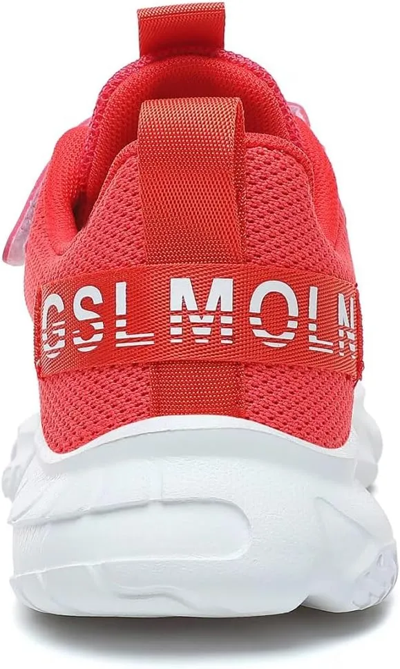 GSLMOLN Boys Girls Tennis Breathable Slip on Shoes School Casual Walking/Running Sports Kids Sneakers