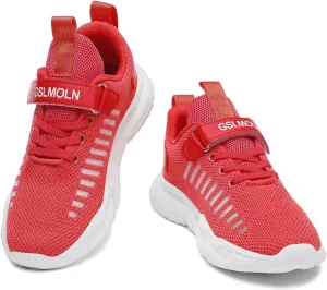 GSLMOLN Boys Girls Tennis Breathable Slip on Shoes School Casual Walking/Running Sports Kids Sneakers