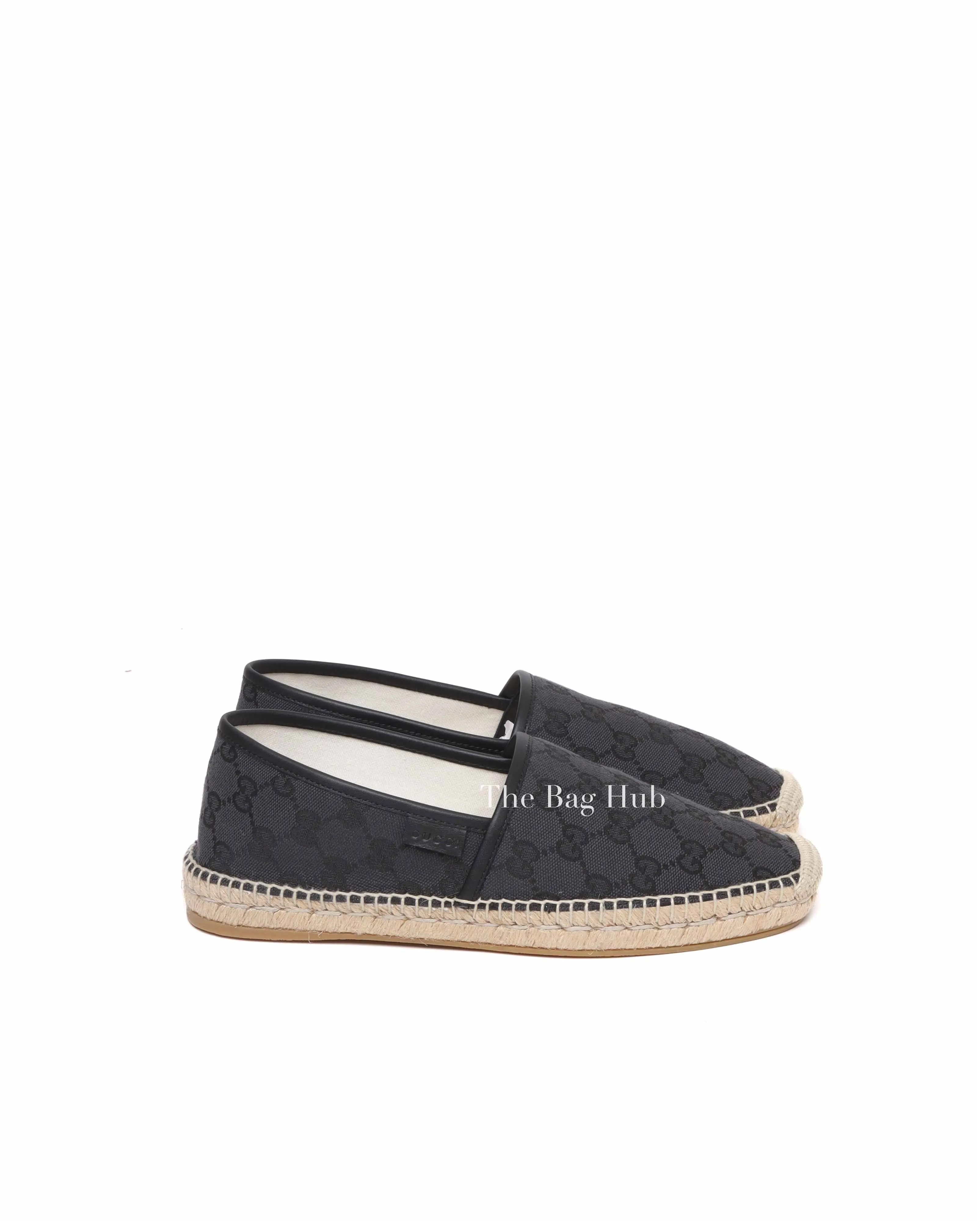 Gucci Black Canvas GG Supreme Men's Espadrille Size 40(EU)