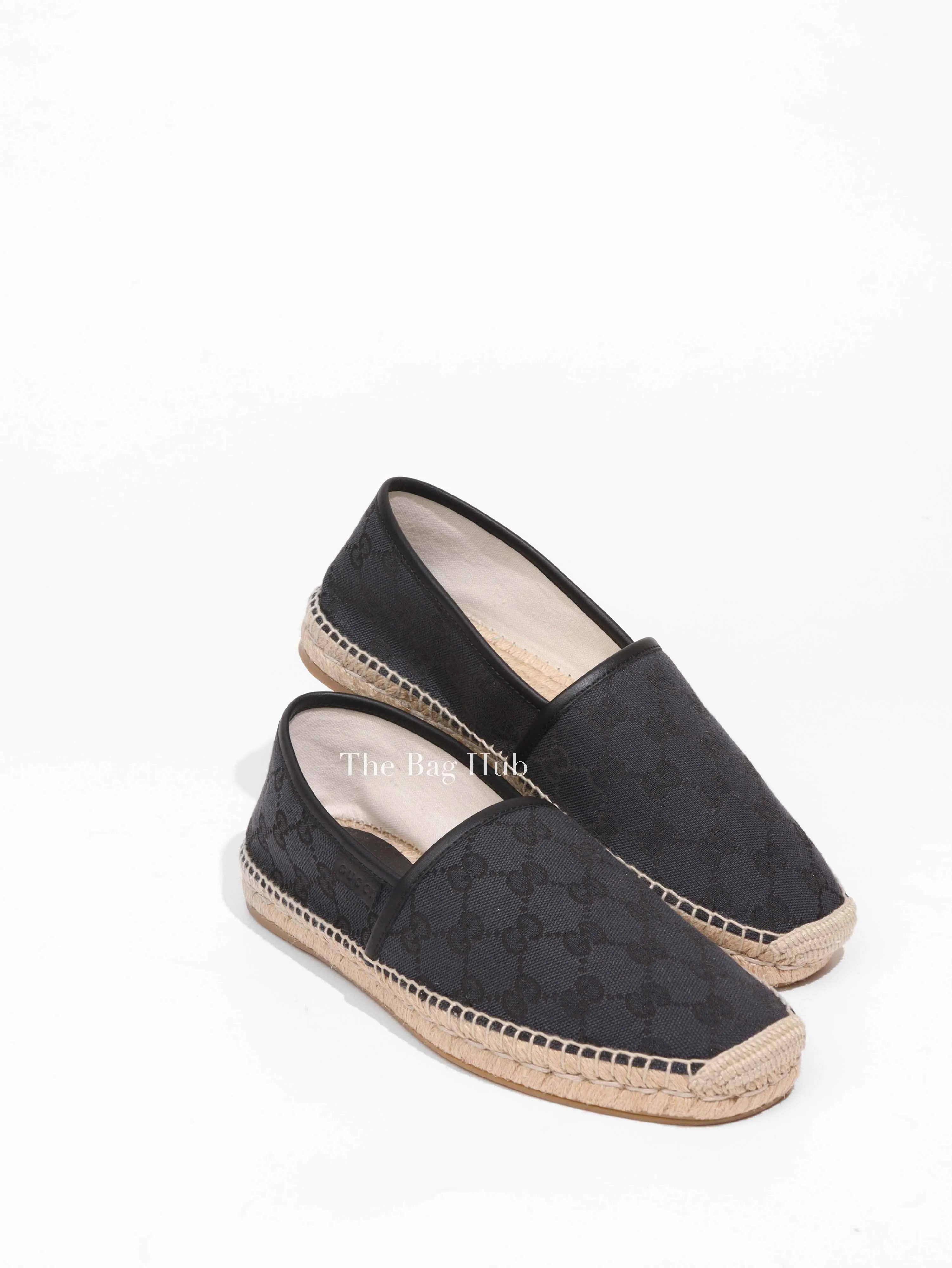 Gucci Black Canvas GG Supreme Men's Espadrille Size 40(EU)