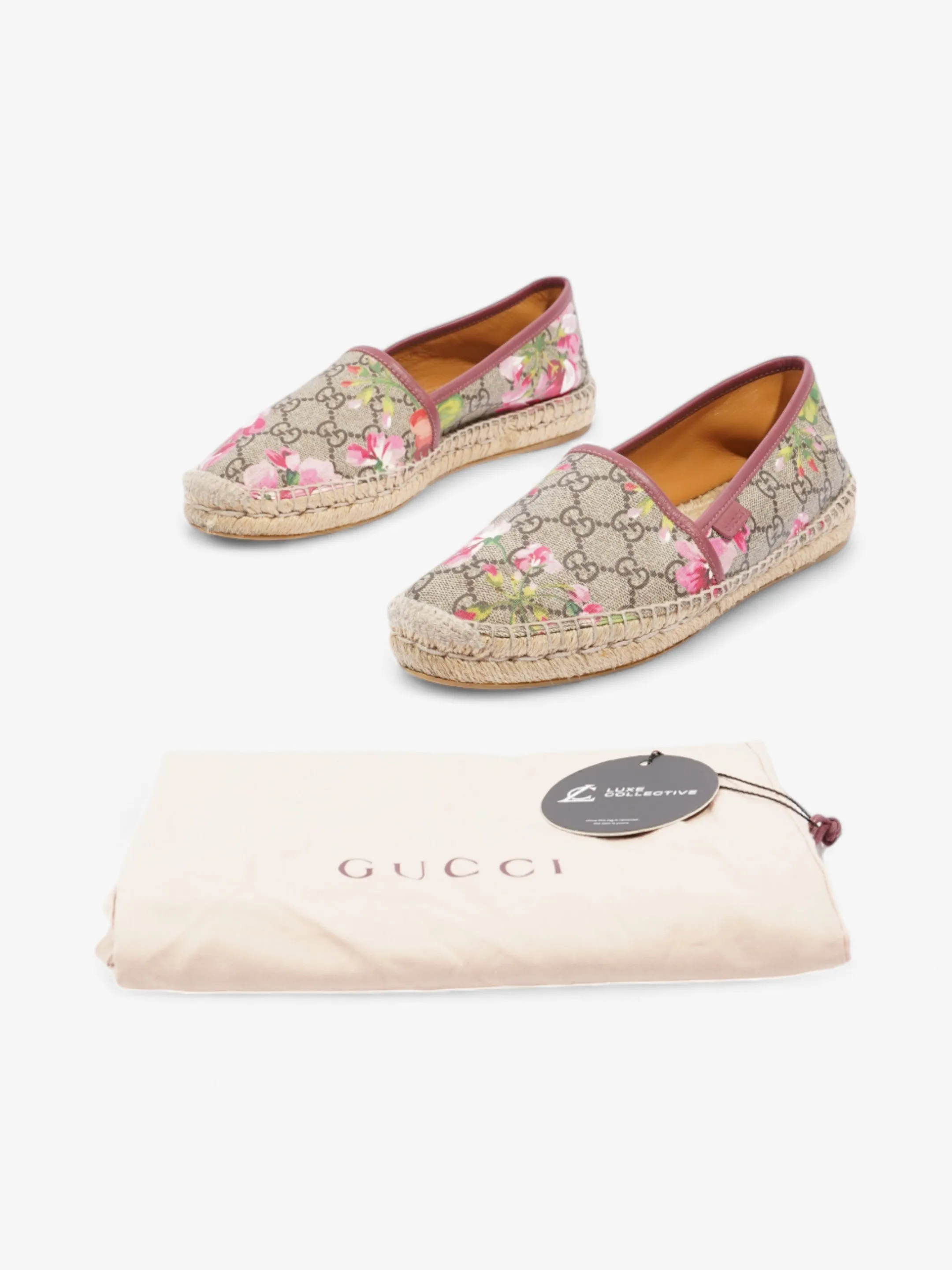 Gucci Bloom Espadrille GG Supreme / Bloom Canvas EU 39 UK 6