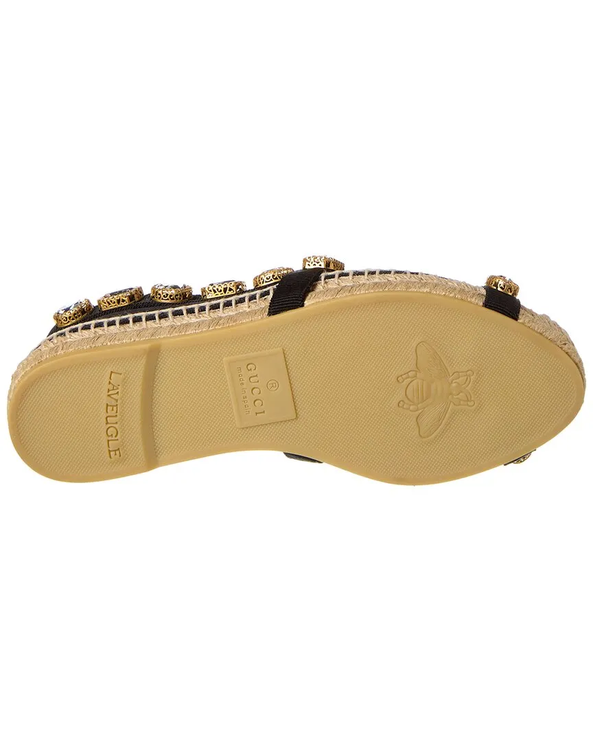 Gucci Crystal Canvas Espadrille