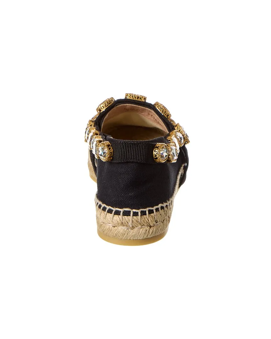 Gucci Crystal Canvas Espadrille