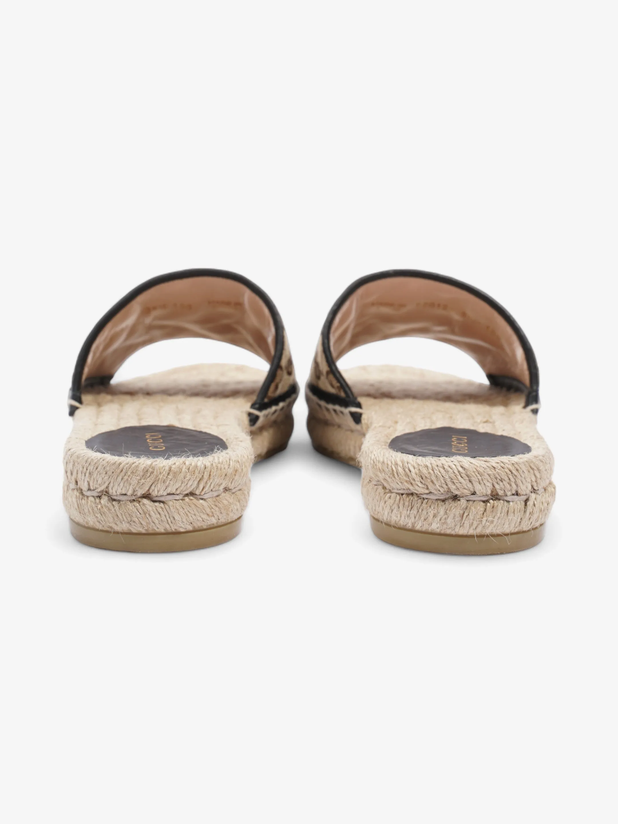 Gucci GG Espadrille Slides GG Supreme Canvas EU 38.5 UK 5.5