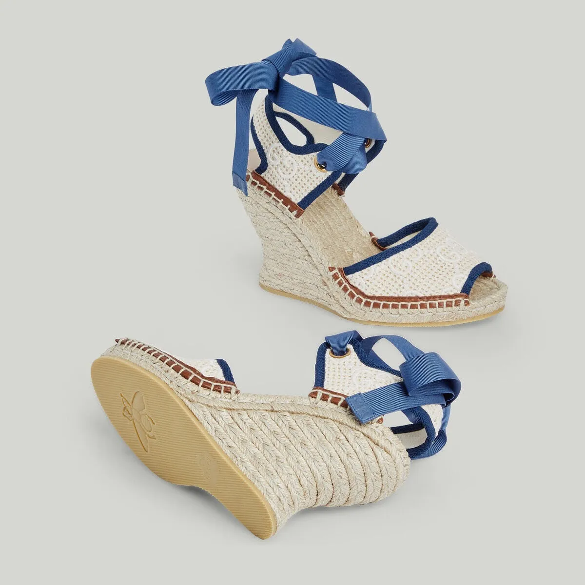 Gucci GG Heeled Espadrille Sandals