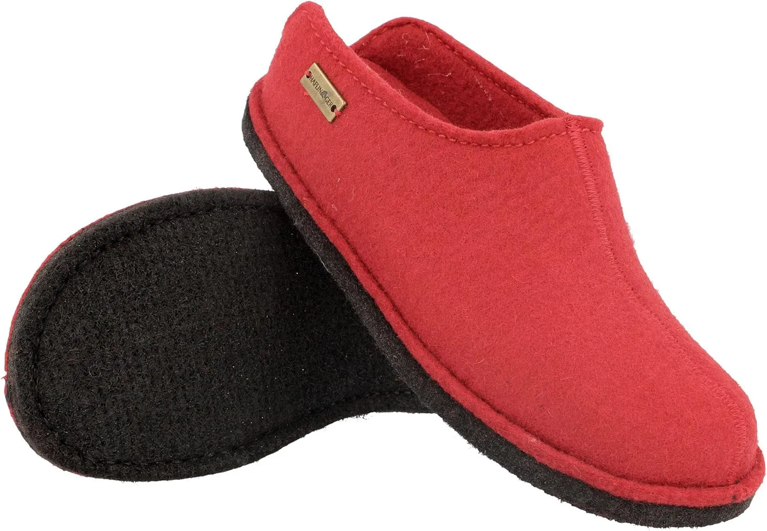HAFLINGER Men's Open Back Slippers, 4 us