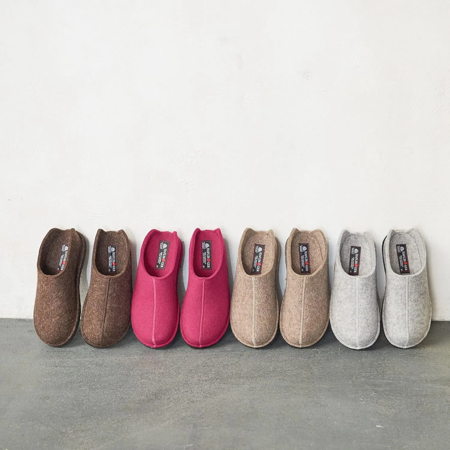 HAFLINGER Men's Open Back Slippers, 4 us