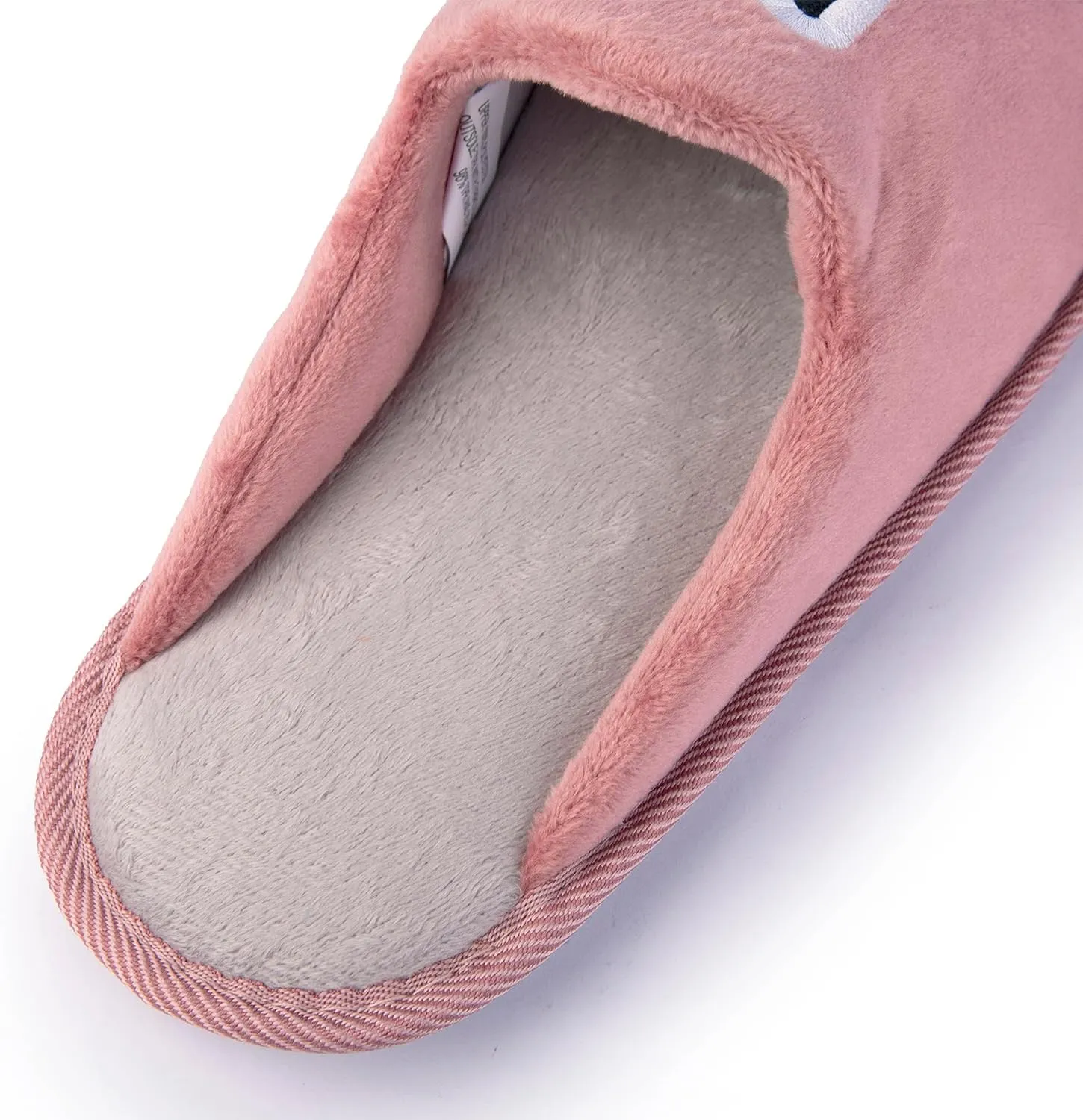 Handcraft Staycation NYC Ladies Funny Quote Scuff Slipper, Plush Non Slip House Slippers for Women, Comfy Soft Sole Bedroom Shoes