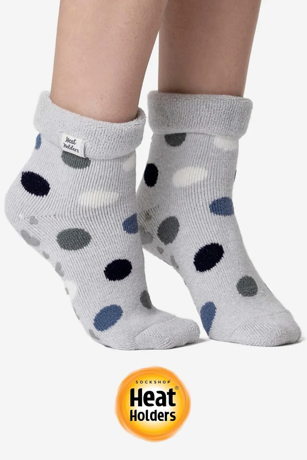 HEAT HOLDERS Womens Lounge Cosy Socks Thermal Comfy Winter Bed Slipper Socks