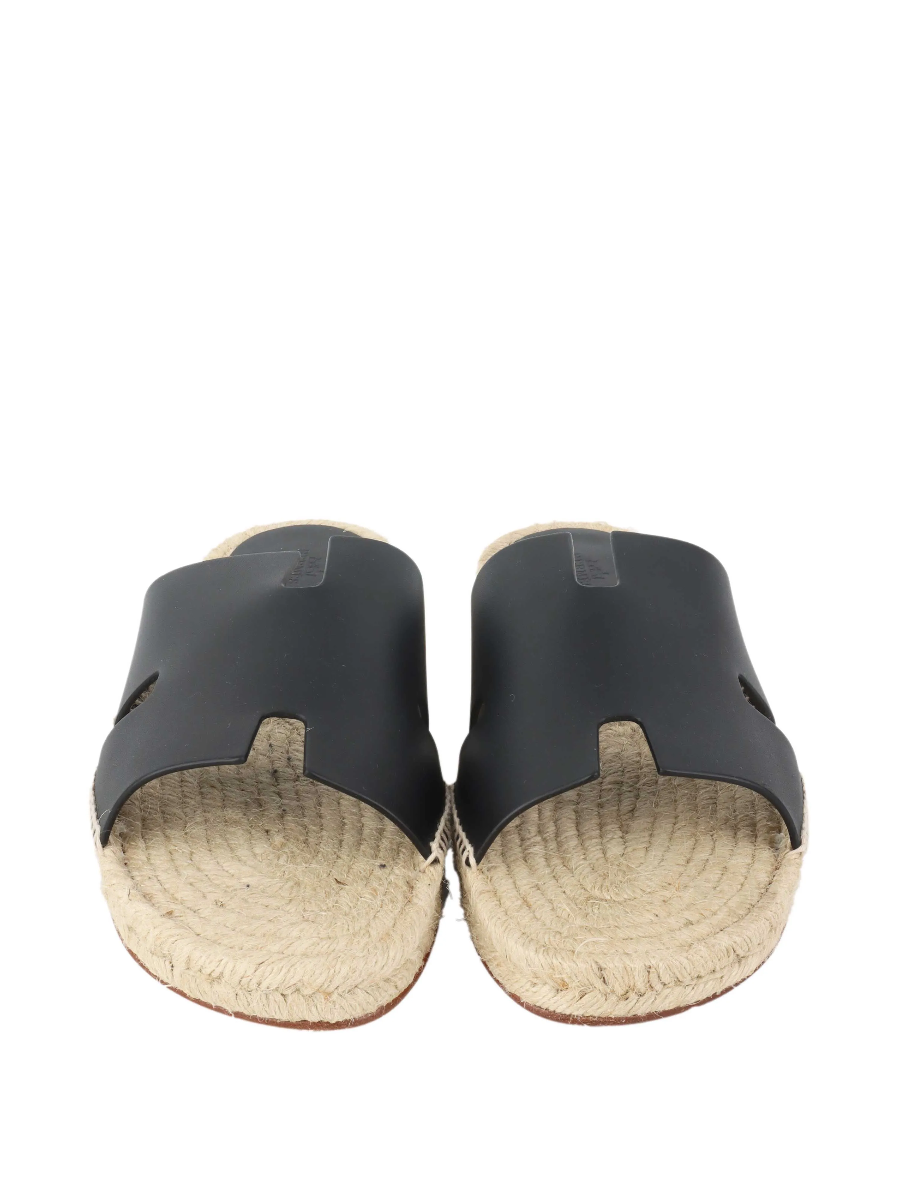 Hermes Black Antigua Espadrille.