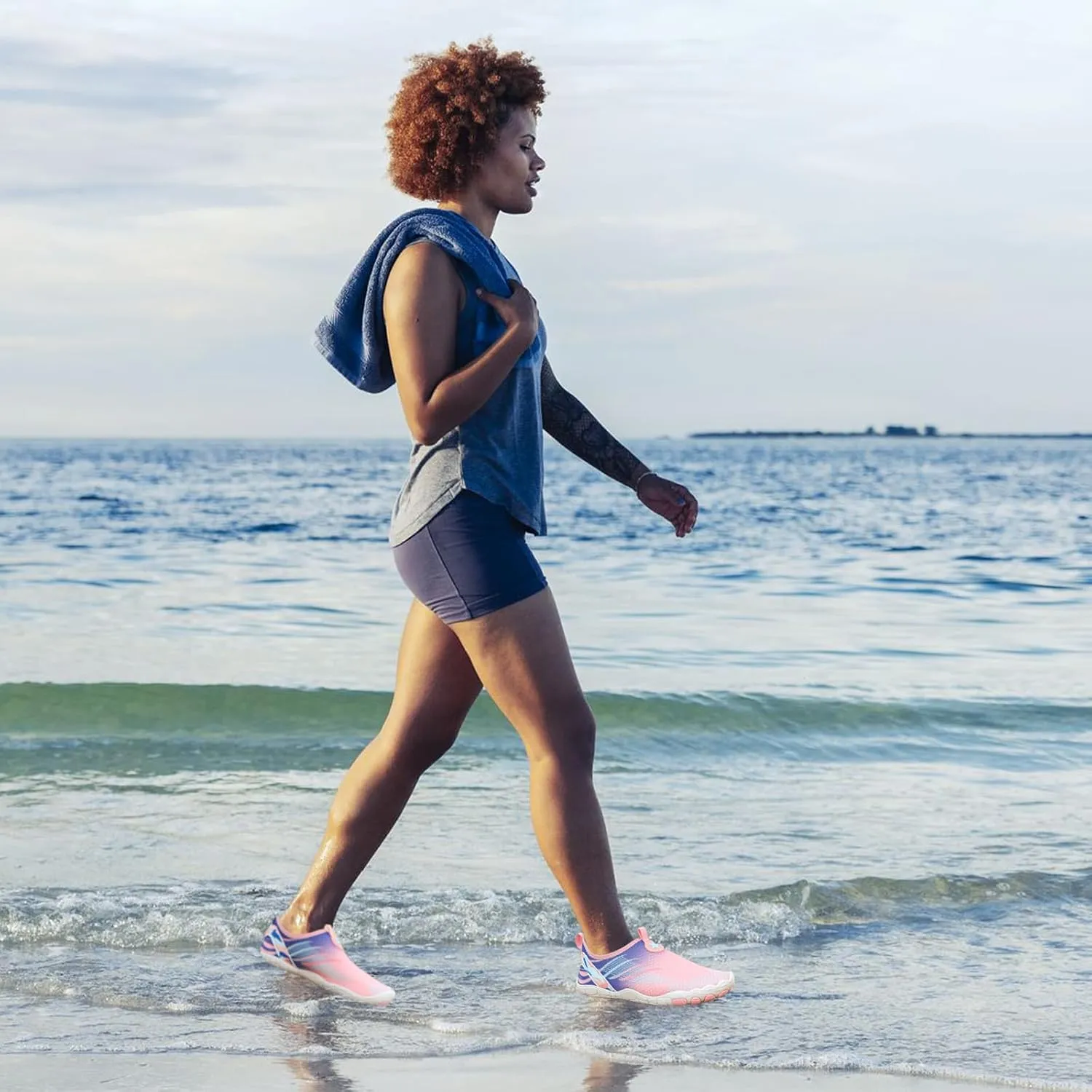 Hike Barefoot Shoes Breathable Non-Slip Athletic Footwear Wide Toe Water Shoes for Women & Men