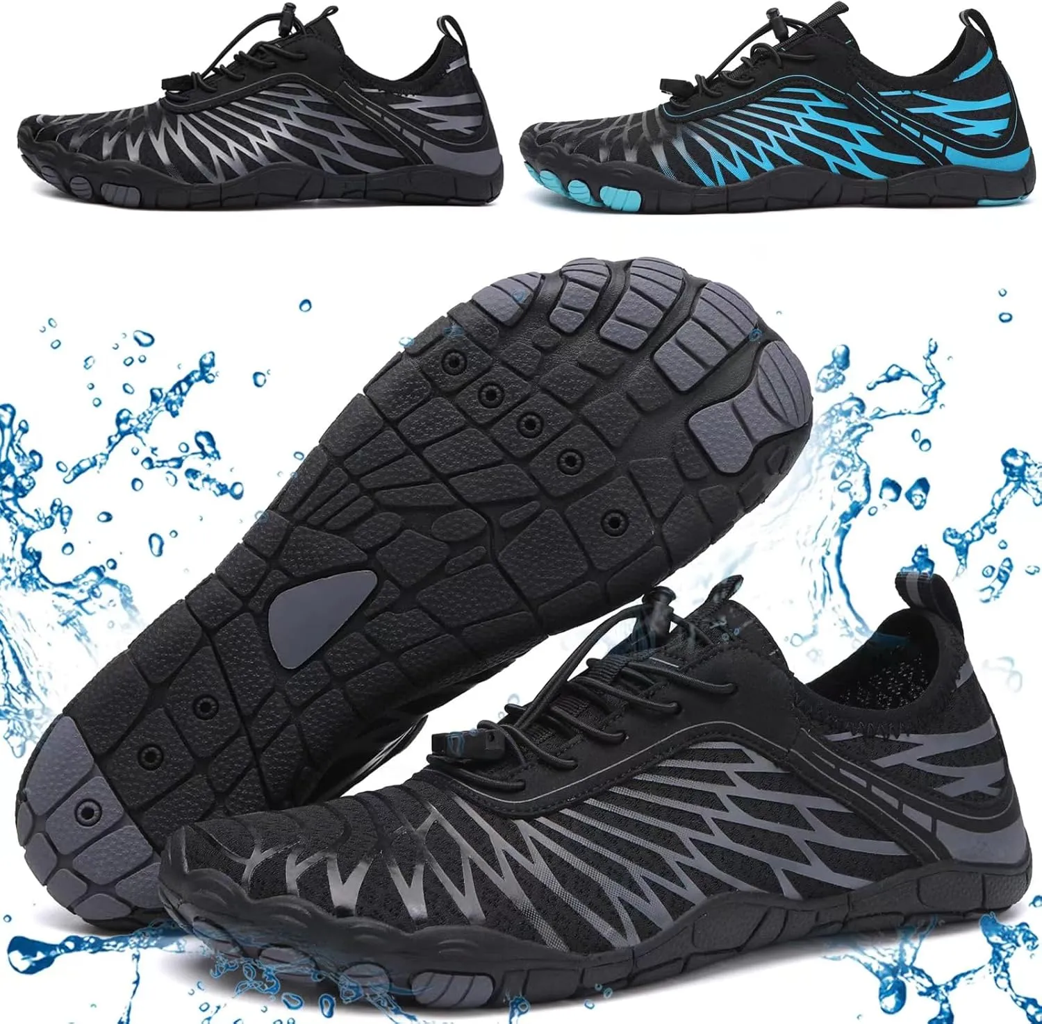 Hike Barefoot Shoes Breathable Non-Slip Athletic Footwear Wide Toe Water Shoes for Women & Men