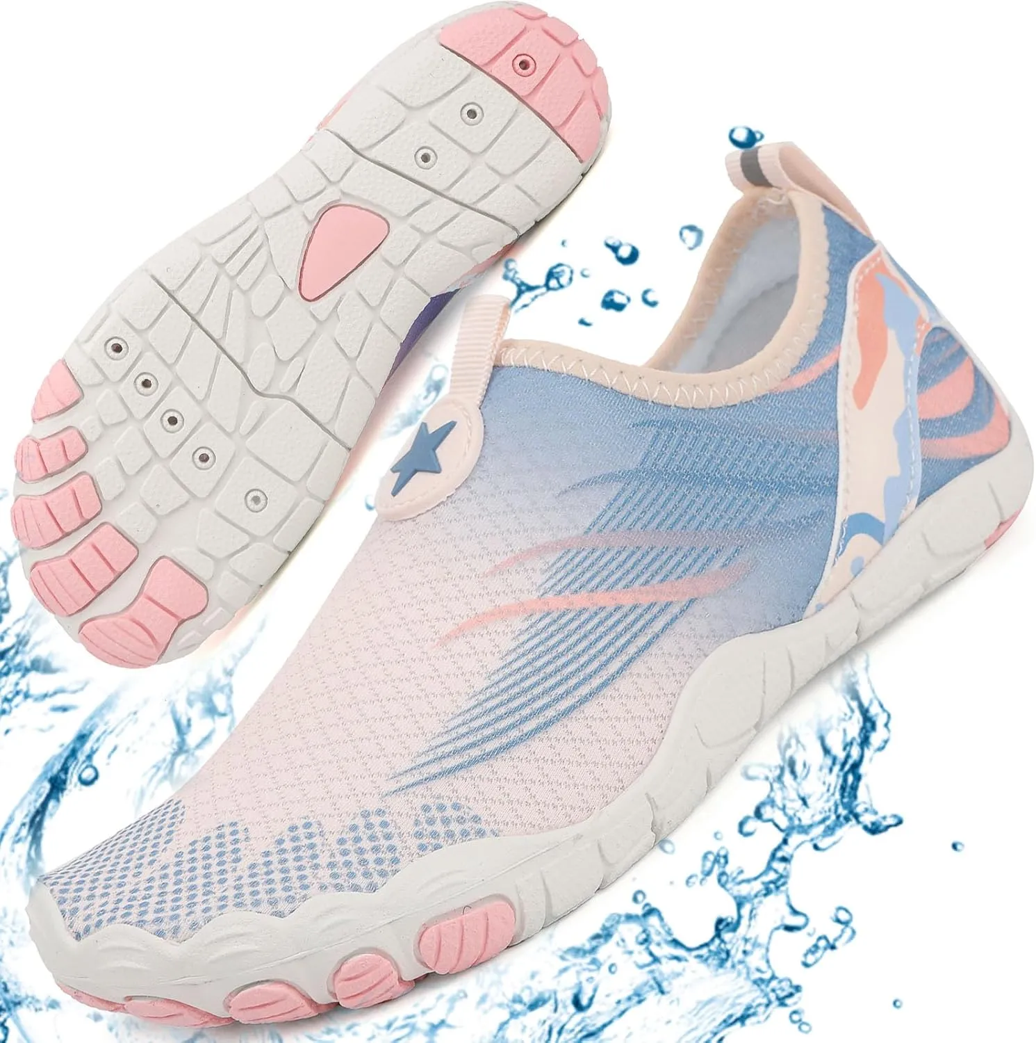 Hike Barefoot Shoes Breathable Non-Slip Athletic Footwear Wide Toe Water Shoes for Women & Men