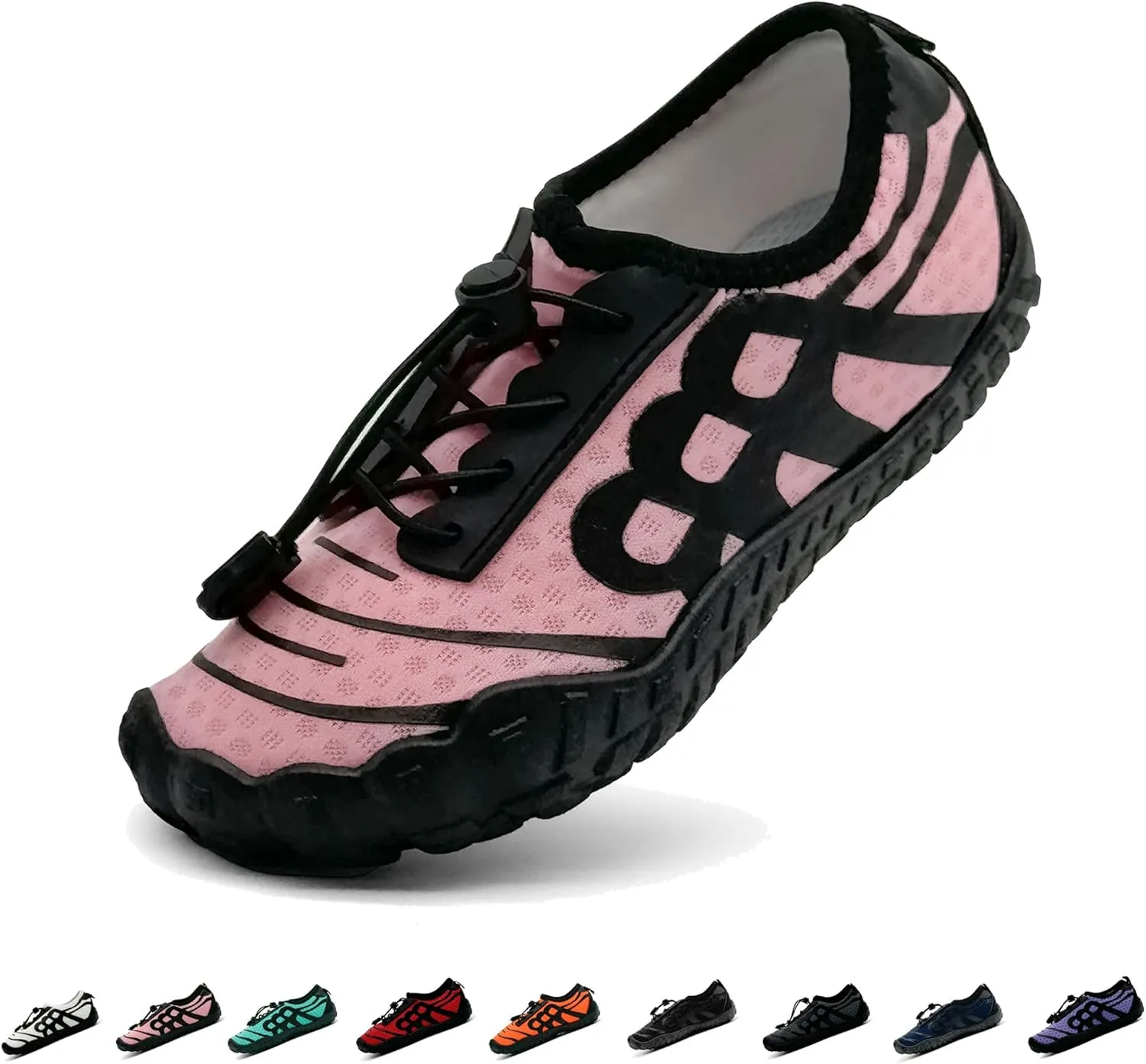 Hike Barefoot Shoes for Women Men Breathable Slip-on Barefoot Water Shoes with Wide Toe Box Non-Slip Athletic Footwear for Hiking Walking Pool Beach Swim Aqua Sport