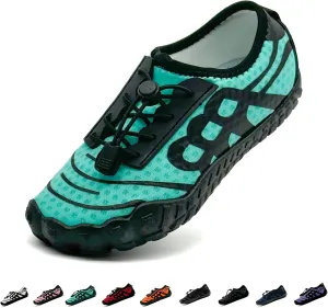 Hike Barefoot Shoes for Women Men Breathable Slip-on Barefoot Water Shoes with Wide Toe Box Non-Slip Athletic Footwear for Hiking Walking Pool Beach Swim Aqua Sport