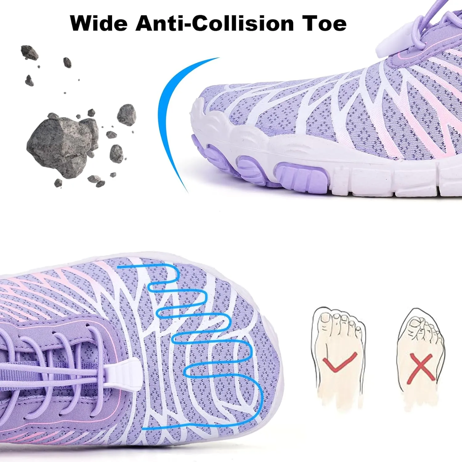 Hike Barefoot Shoes Women Men Non-Slip Healthy Breathable Fashion Trail Running Womens Mens Wide Toe Zero Drop Water Shoe