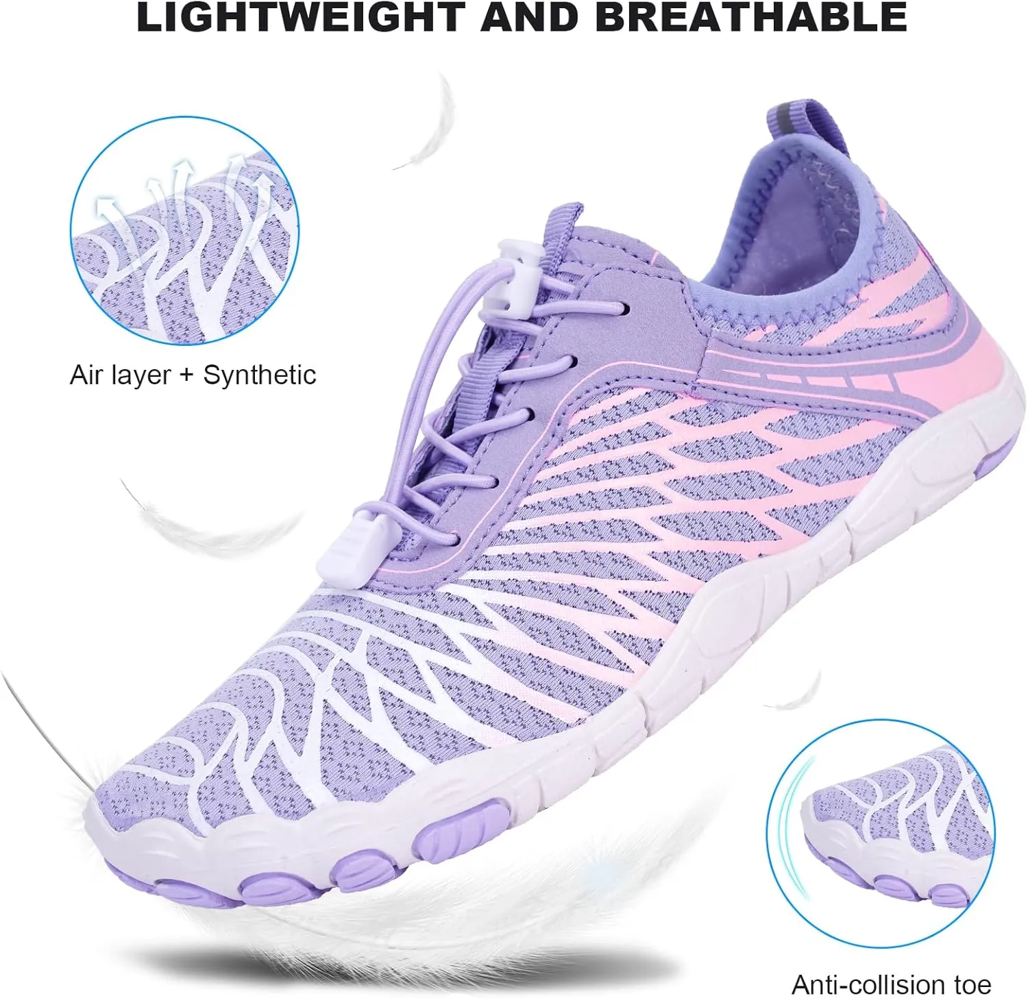 Hike Barefoot Shoes Women Men Non-Slip Healthy Breathable Fashion Trail Running Womens Mens Wide Toe Zero Drop Water Shoe