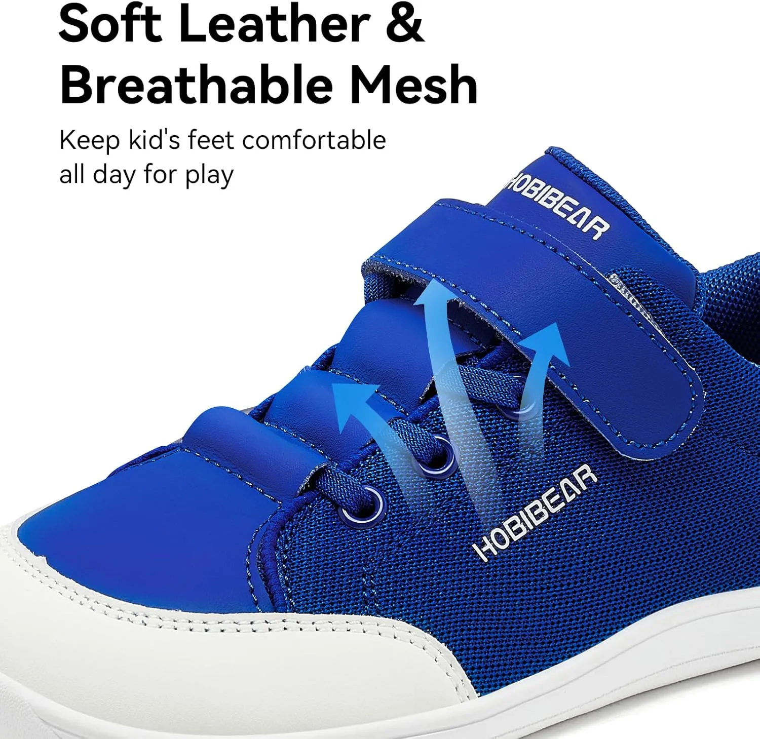HOBIBEAR Kids Barefoot Shoes Wide Toe Box Zero Drop for Toddler Little Big Kid Boys Girls Walking Sneaker